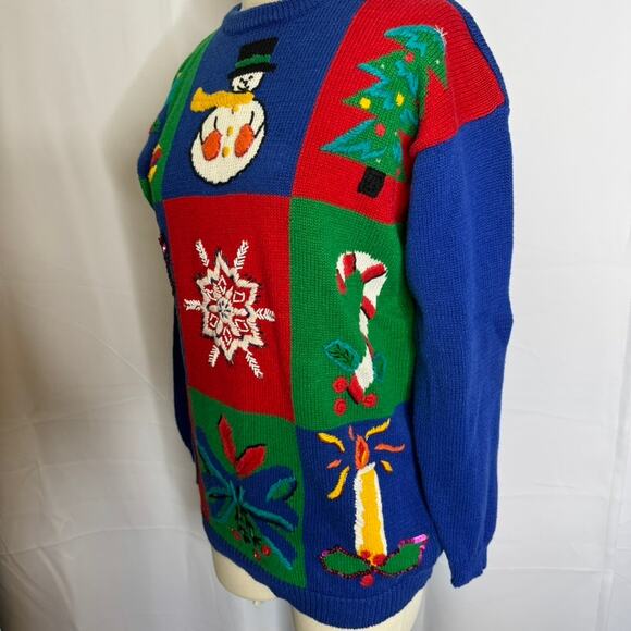 I.B. Diffusion Ugly Christmas Sweater Vintage Holiday Sweater S - Picture 5 of 7